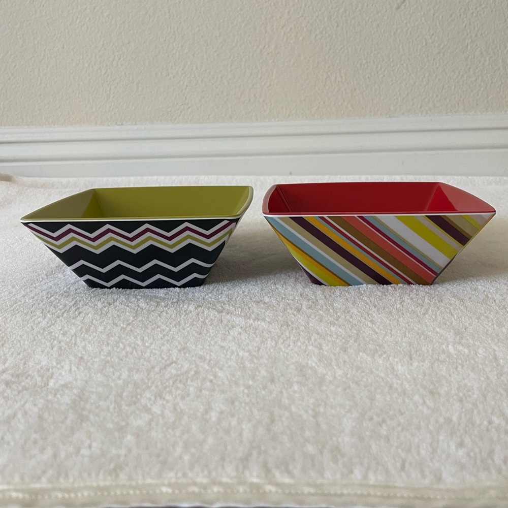 EUC Bundle of 2 Missoni for Target Melamine Cereal Bowls - Picture 3 of 8